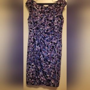 Dressbarn purple dots dress
